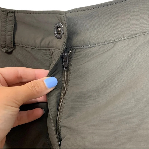 Mountain Equipment Co-op Womens Nylon Brown Cargo Bermuda Hiking Shorts Size 6 - Picture 6 of 11